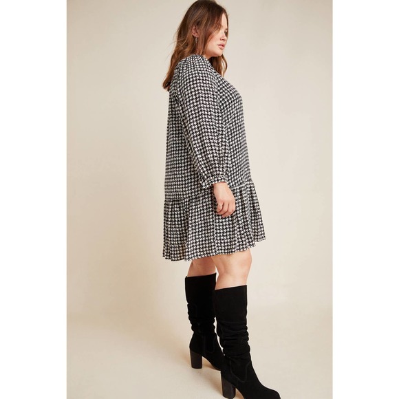 New Anthropologie Sterling Houndstooth Tunic - Picture 5 of 5